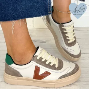 Drilleys Eighty Elevated Sole Sneakers - Lily Pad