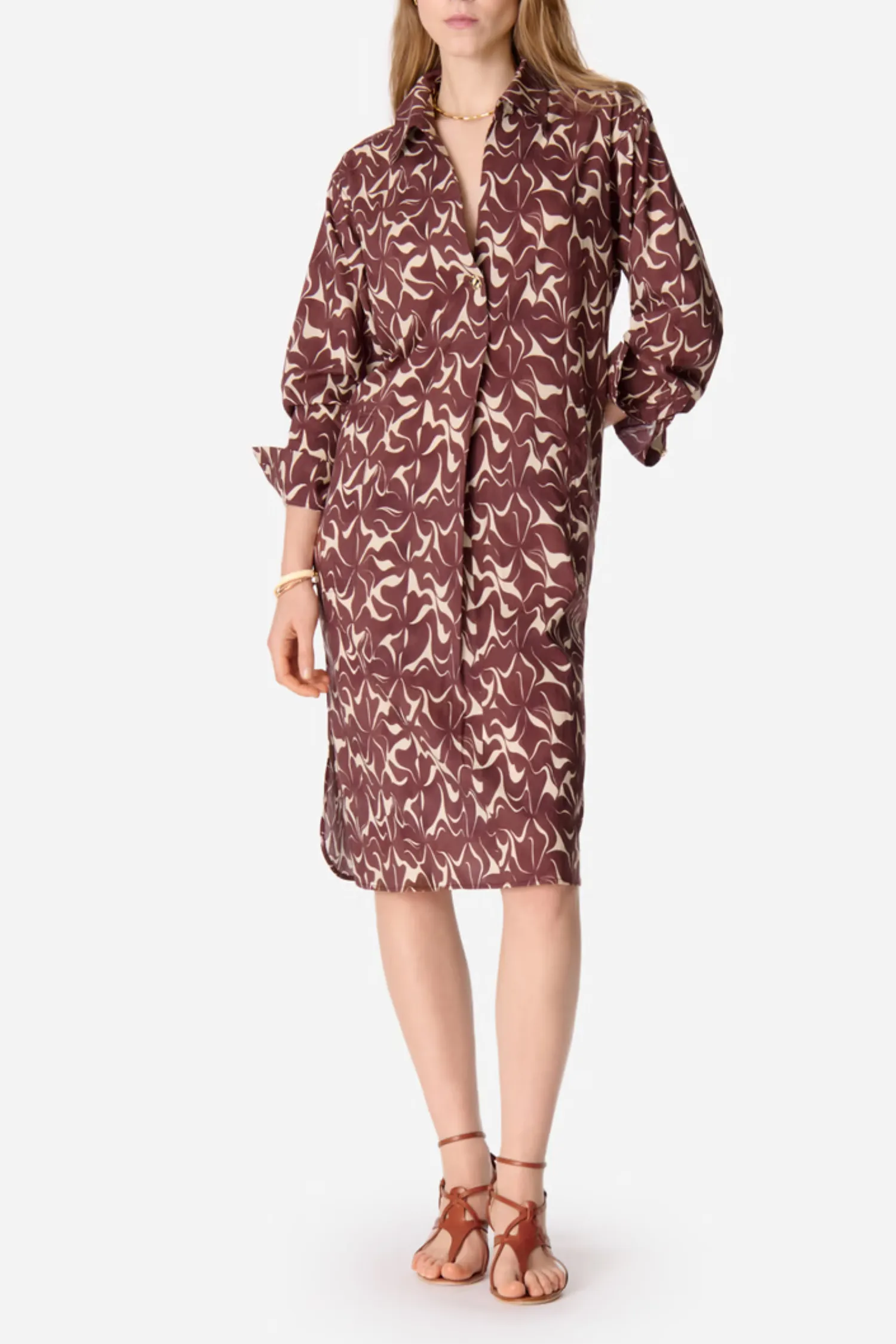 Elora Printed Cotton Blend Drs