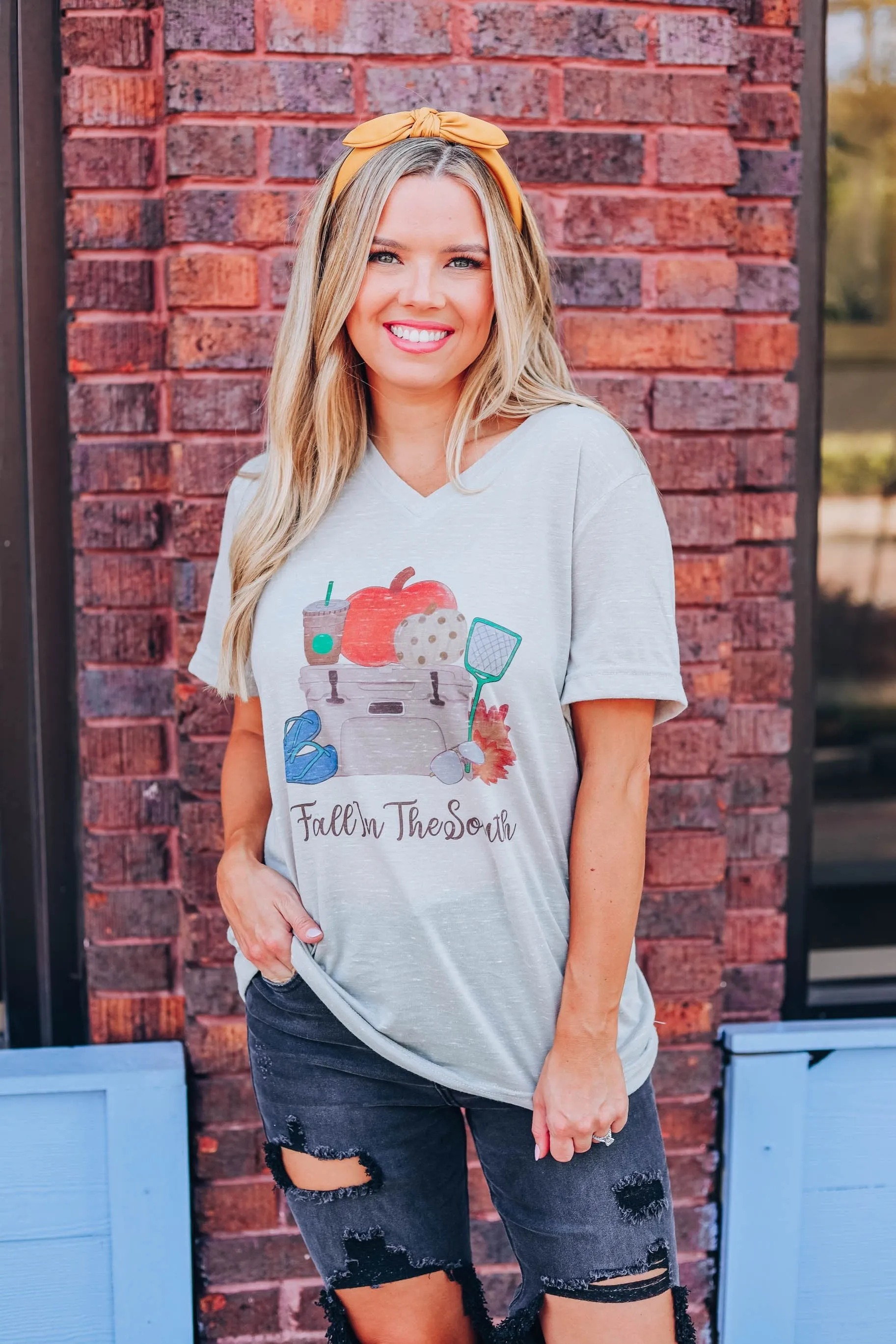 Fall In The South Graphic Tee-WHS