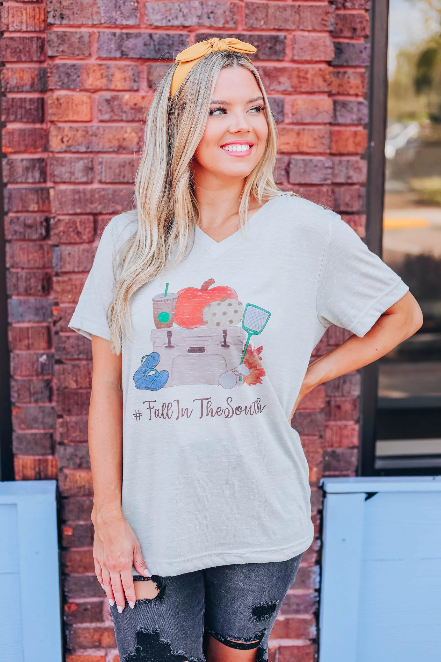 Fall In The South Graphic Tee-WHS