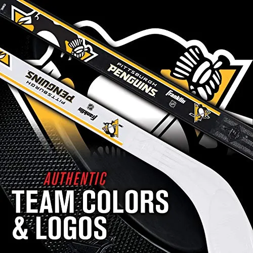 Franklin Sports NHL Pittsburgh Penguins Mini Hockey 2 Piece Player Stick Set