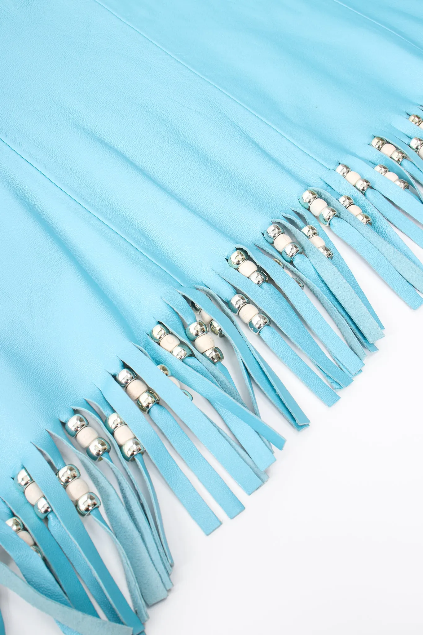 Fringed Leather Jacket & Pant Set