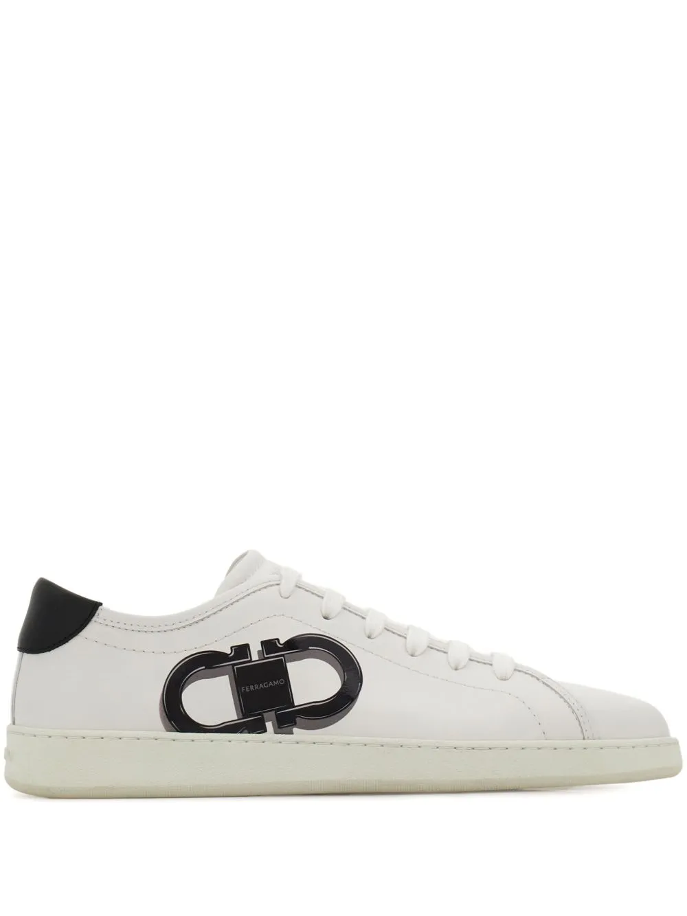Gancini leather sneakers