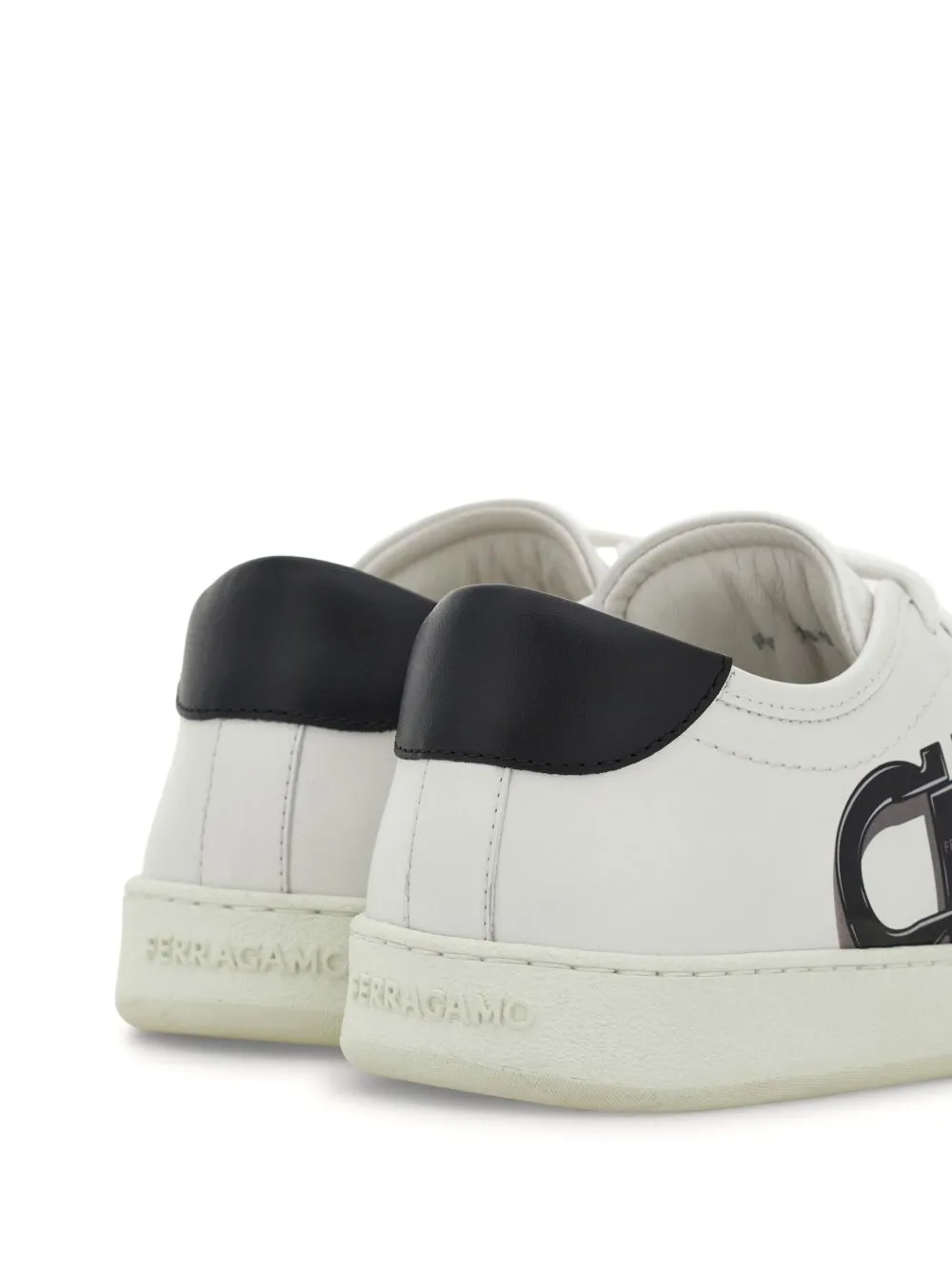 Gancini leather sneakers