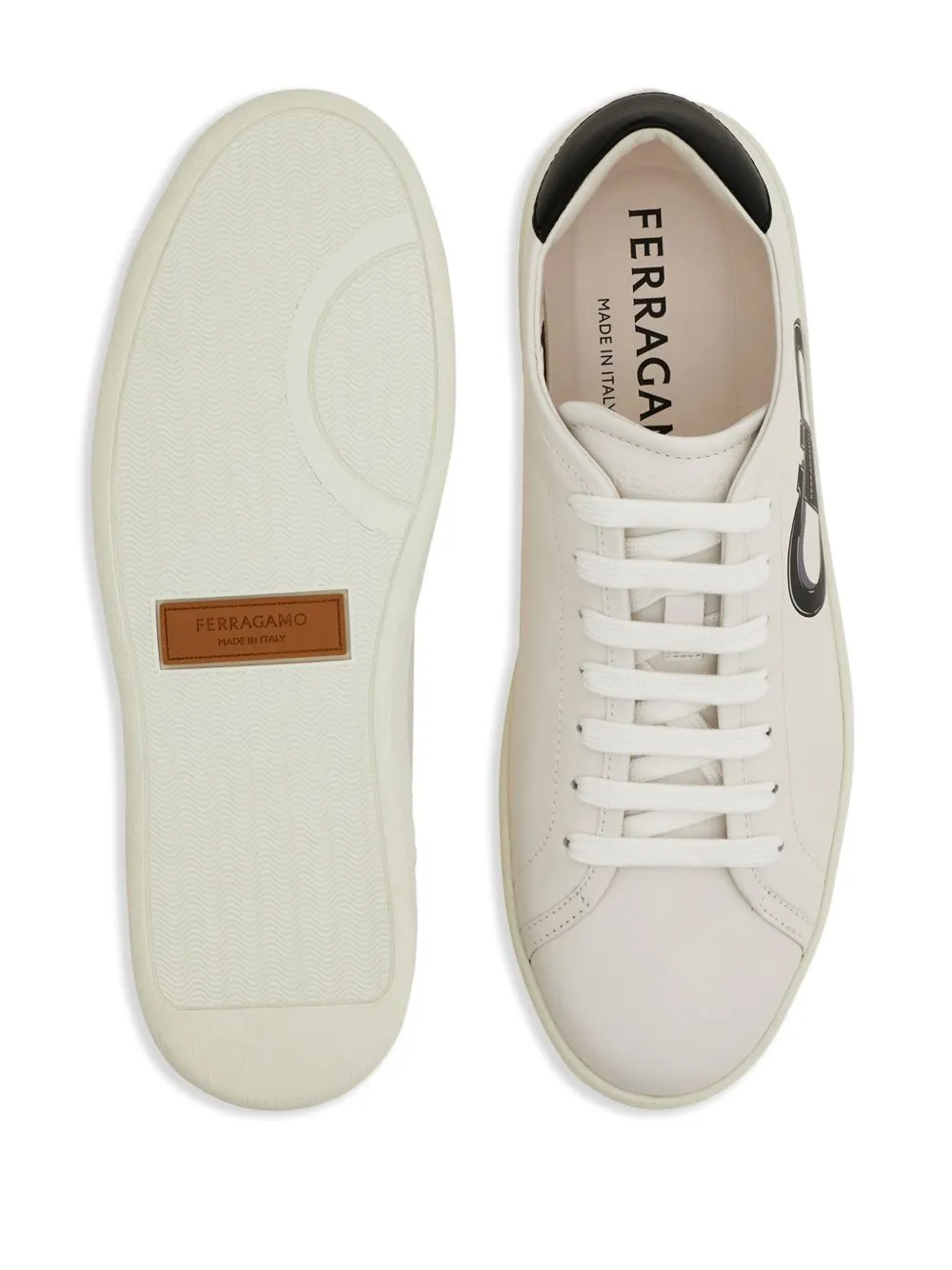 Gancini leather sneakers