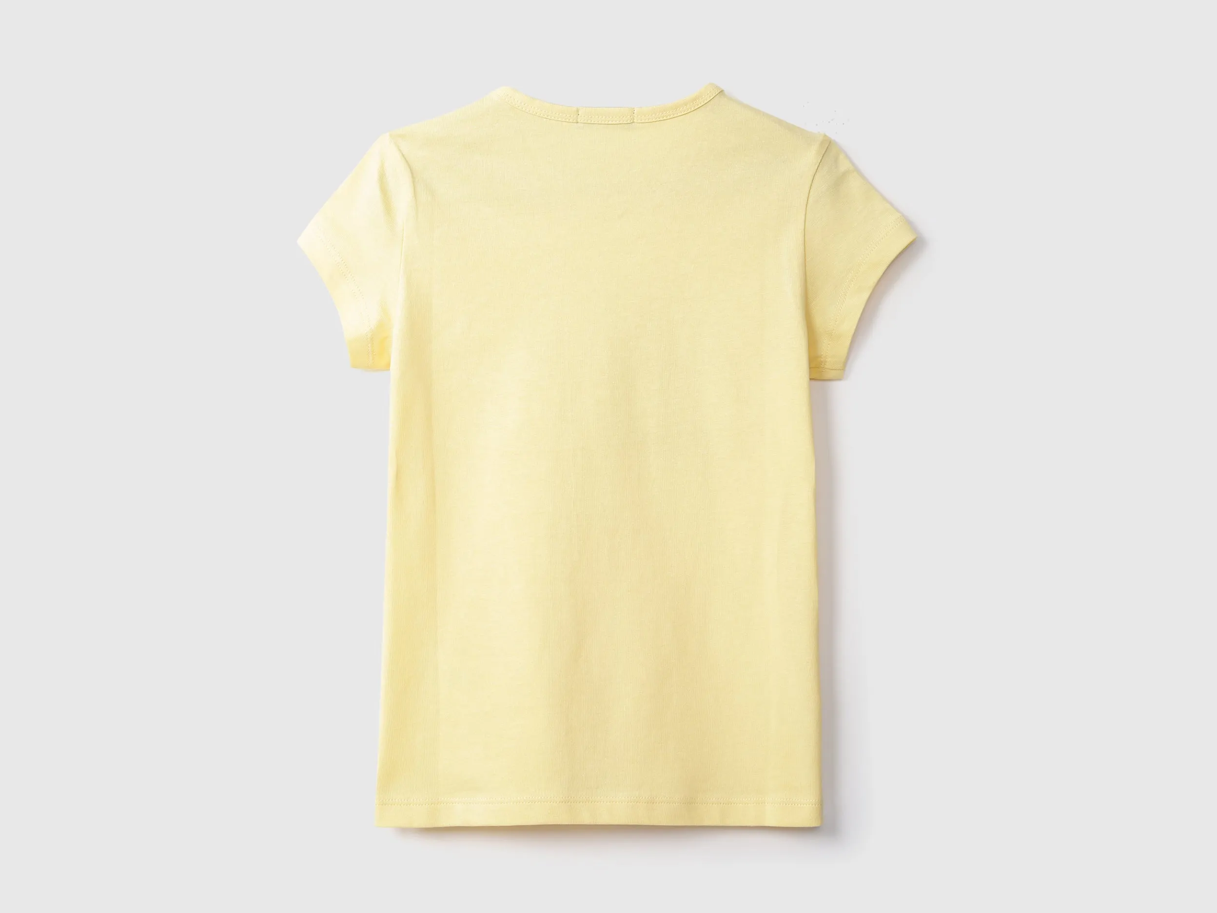 Girls Short Sleeve Yellow T Shirt