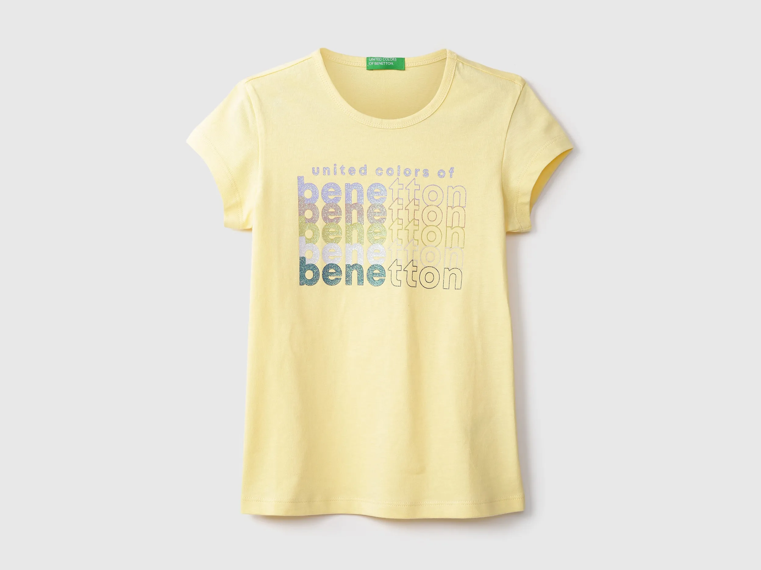 Girls Short Sleeve Yellow T Shirt