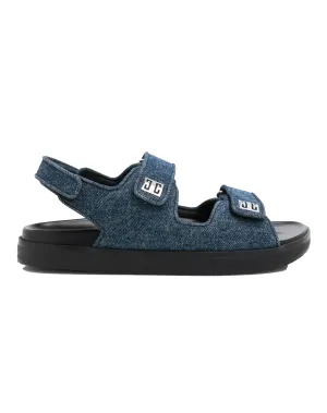 Givenchy 4G Denim Flat Sandals