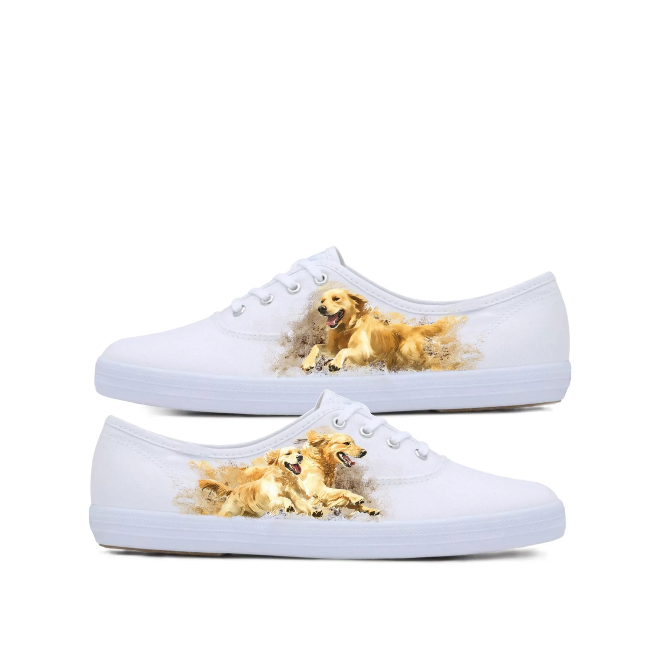 Golden Retriever Sneakers: Playful Bliss