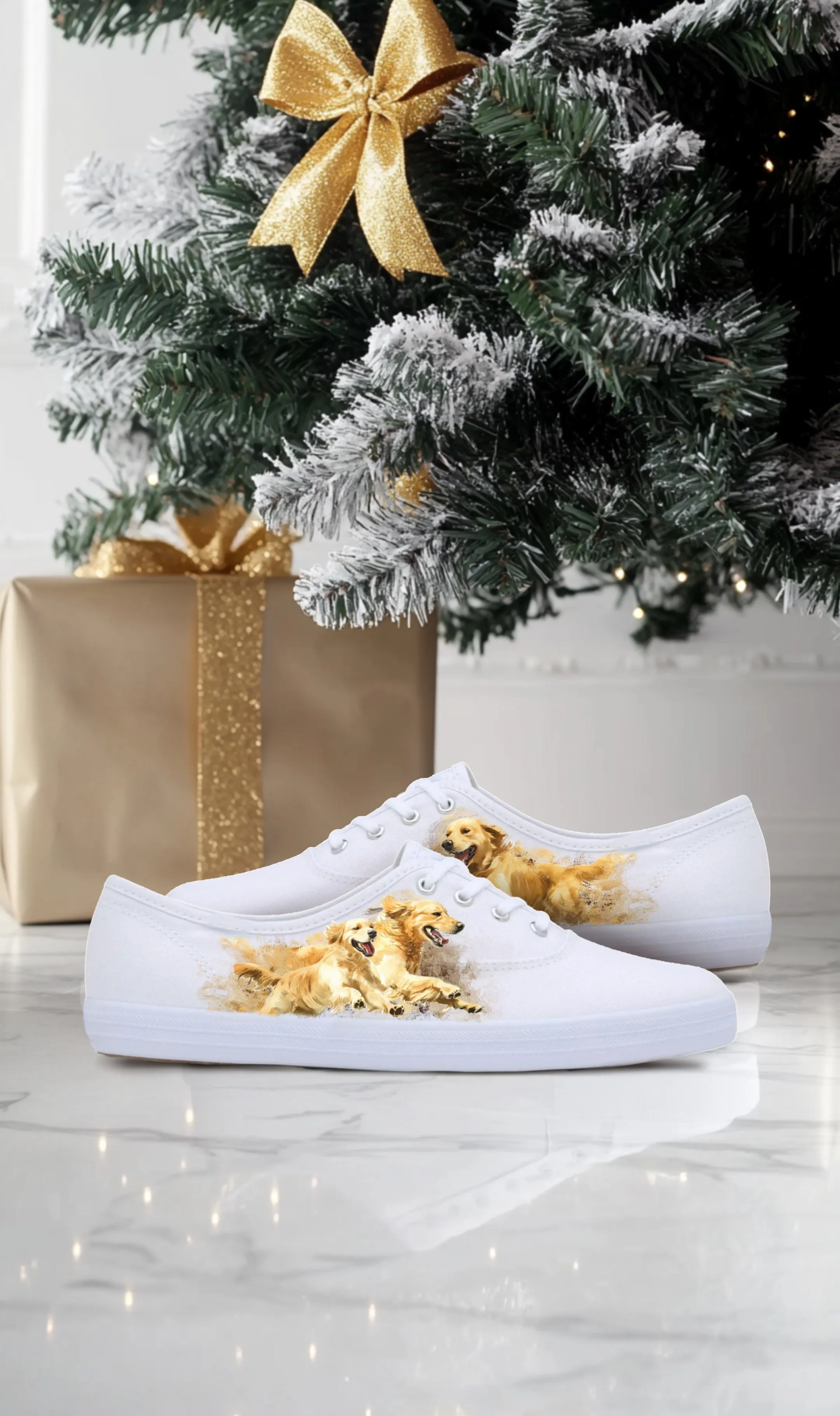 Golden Retriever Sneakers: Playful Bliss