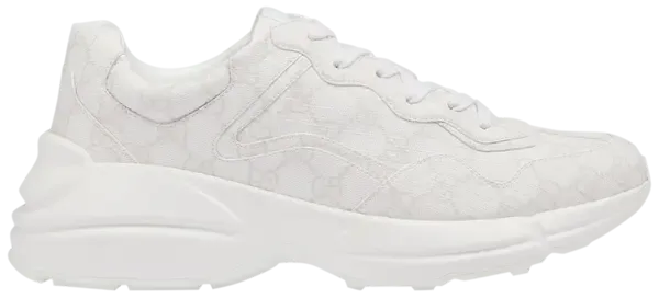 Gucci Rhyton 'White Monogram' Sneakers for Men
