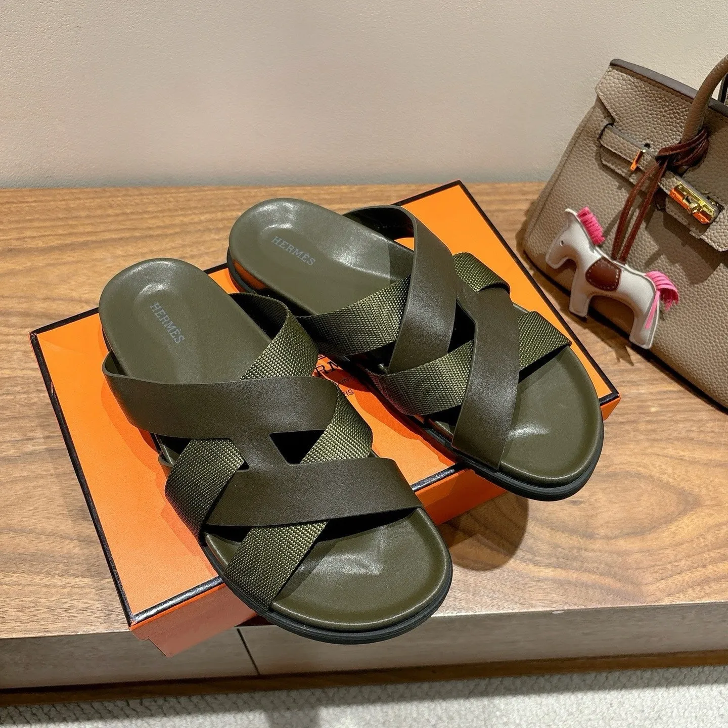 HM 25 Kazimir Sandal Calfskin Canvas