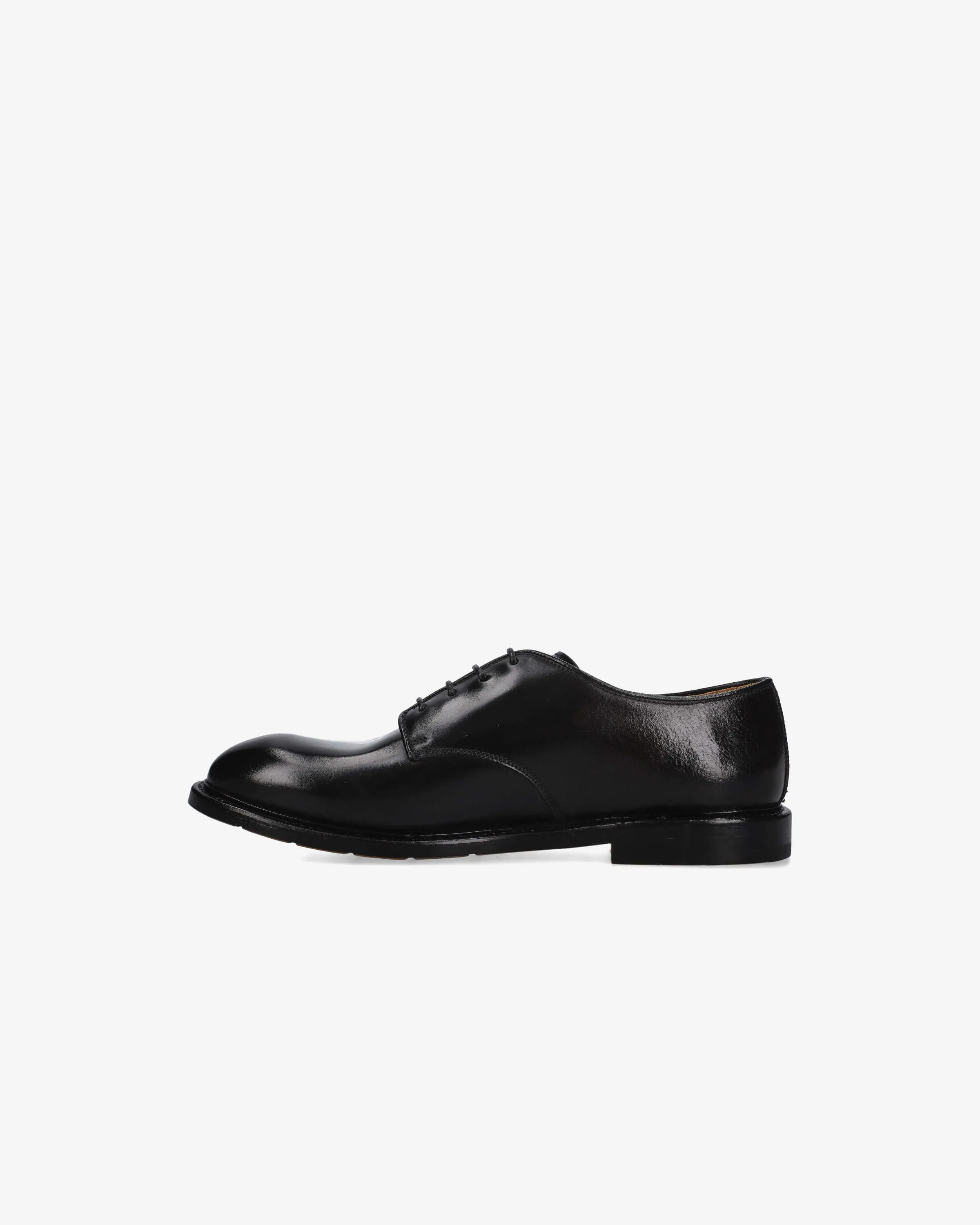 Horse Leather Derby with Logo Lettering Detail 32102AA