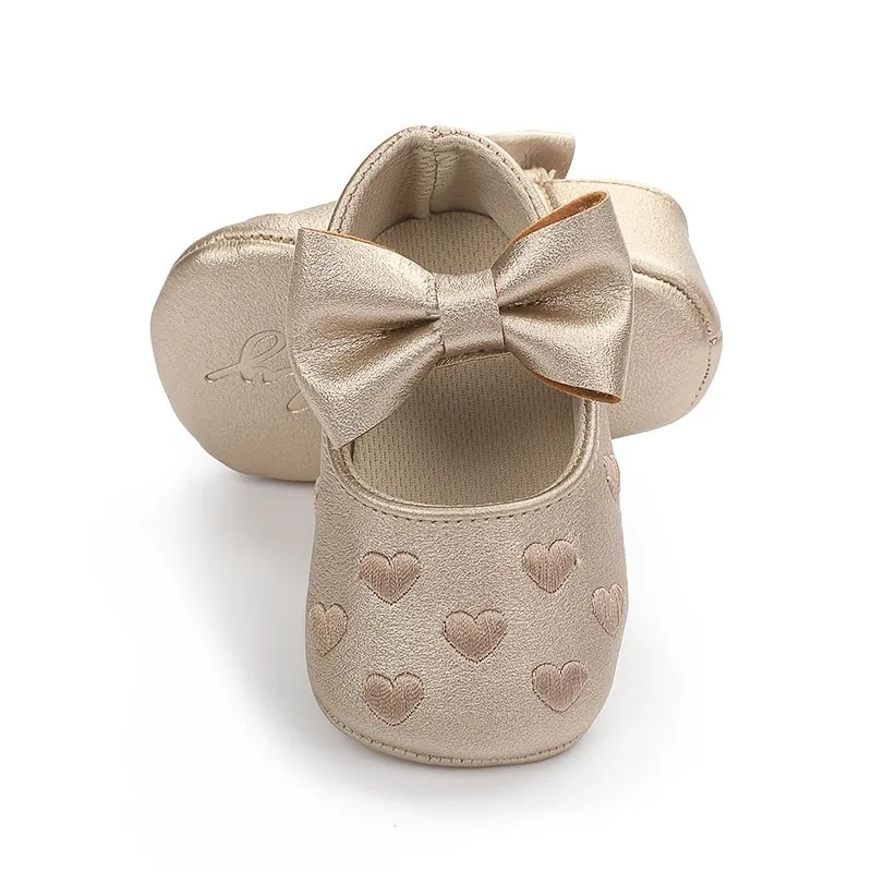 Infant Baby Girls Mary Jane Flats with Soft-soled Anti-slip Design