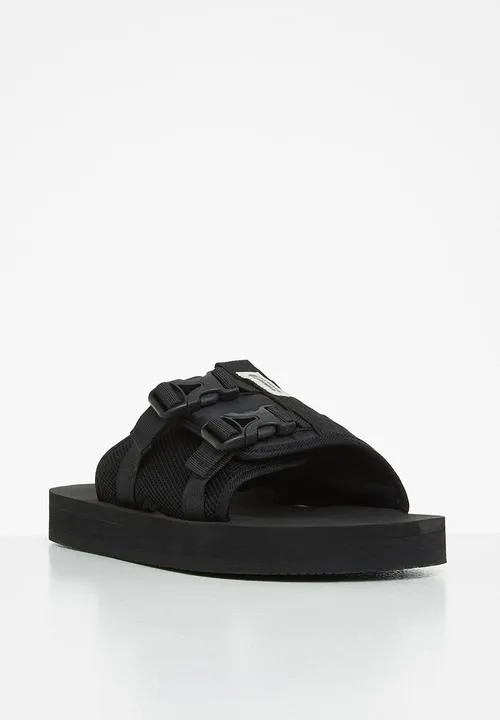 Jonathan D J Jack Nylon & Mesh Sandals Black