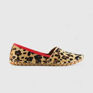 Karyoka Comfort Leather Casuals 1203 Beige Leopard