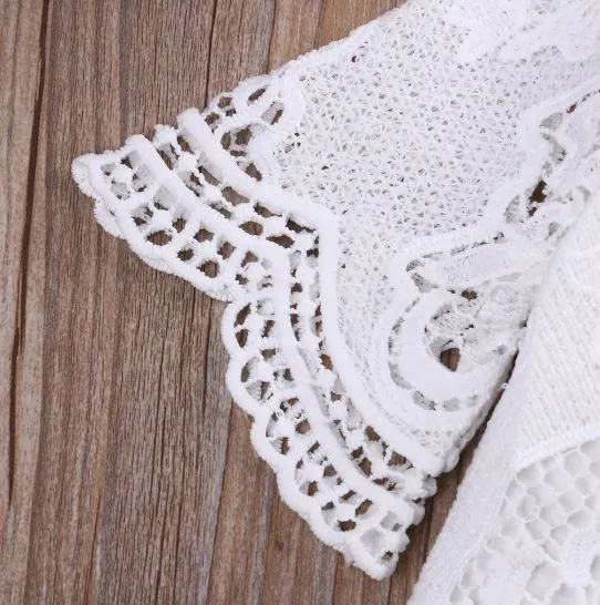 Lace Ruffle Sleeve Romper