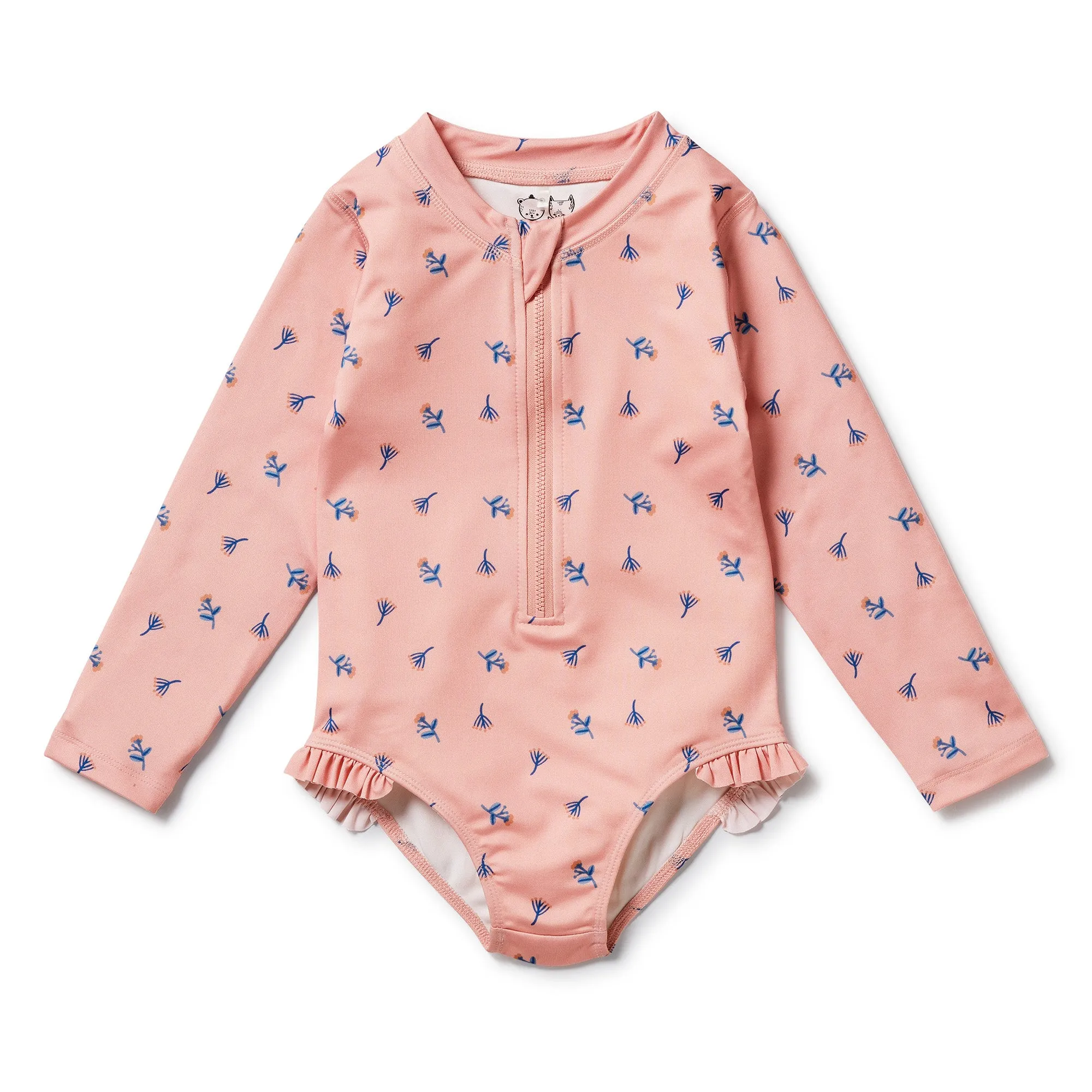 LITTLE FLOWER LS SWIMSUIT