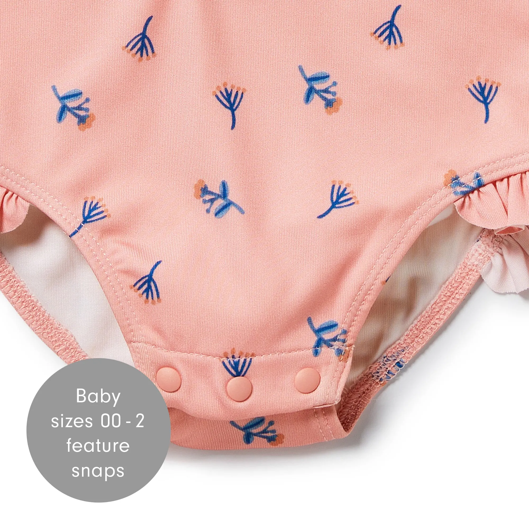 LITTLE FLOWER LS SWIMSUIT
