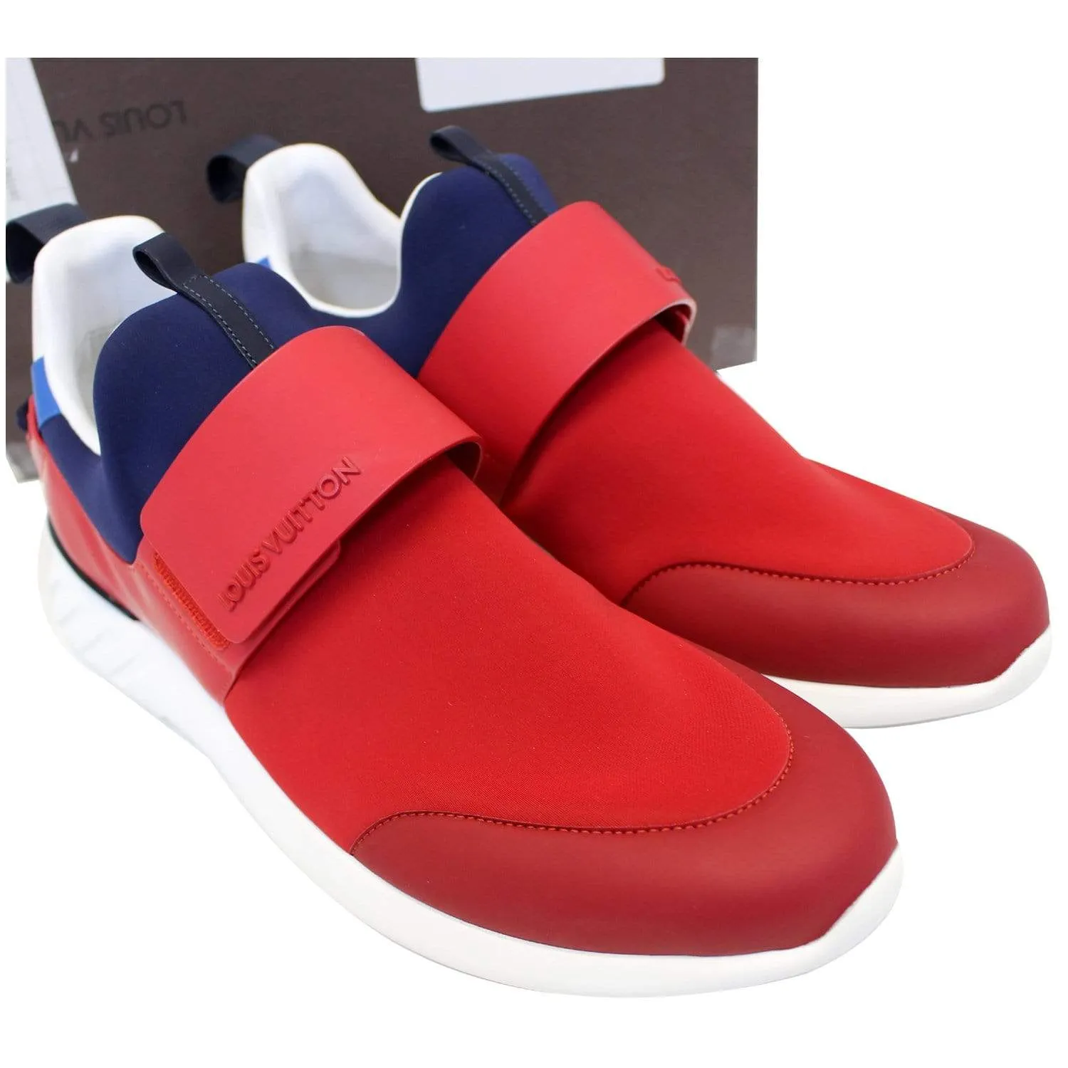 LOUIS VUITTON America's Cup Regatta Neoprene Sneakers Red - Last Call