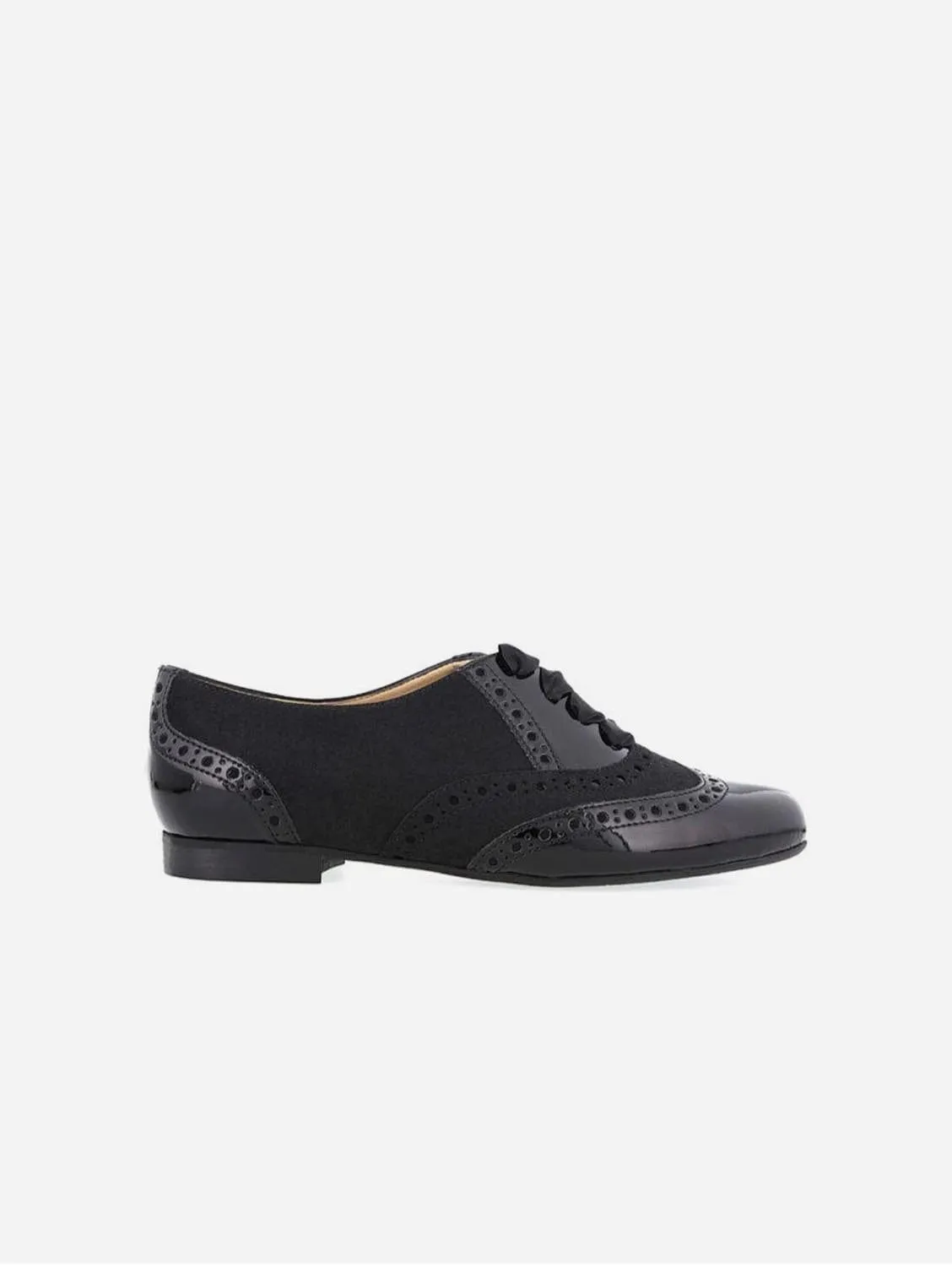 Mademoiselle Women's Vegan Leather Brogues | Black
