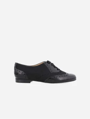 Mademoiselle Women's Vegan Leather Brogues | Black
