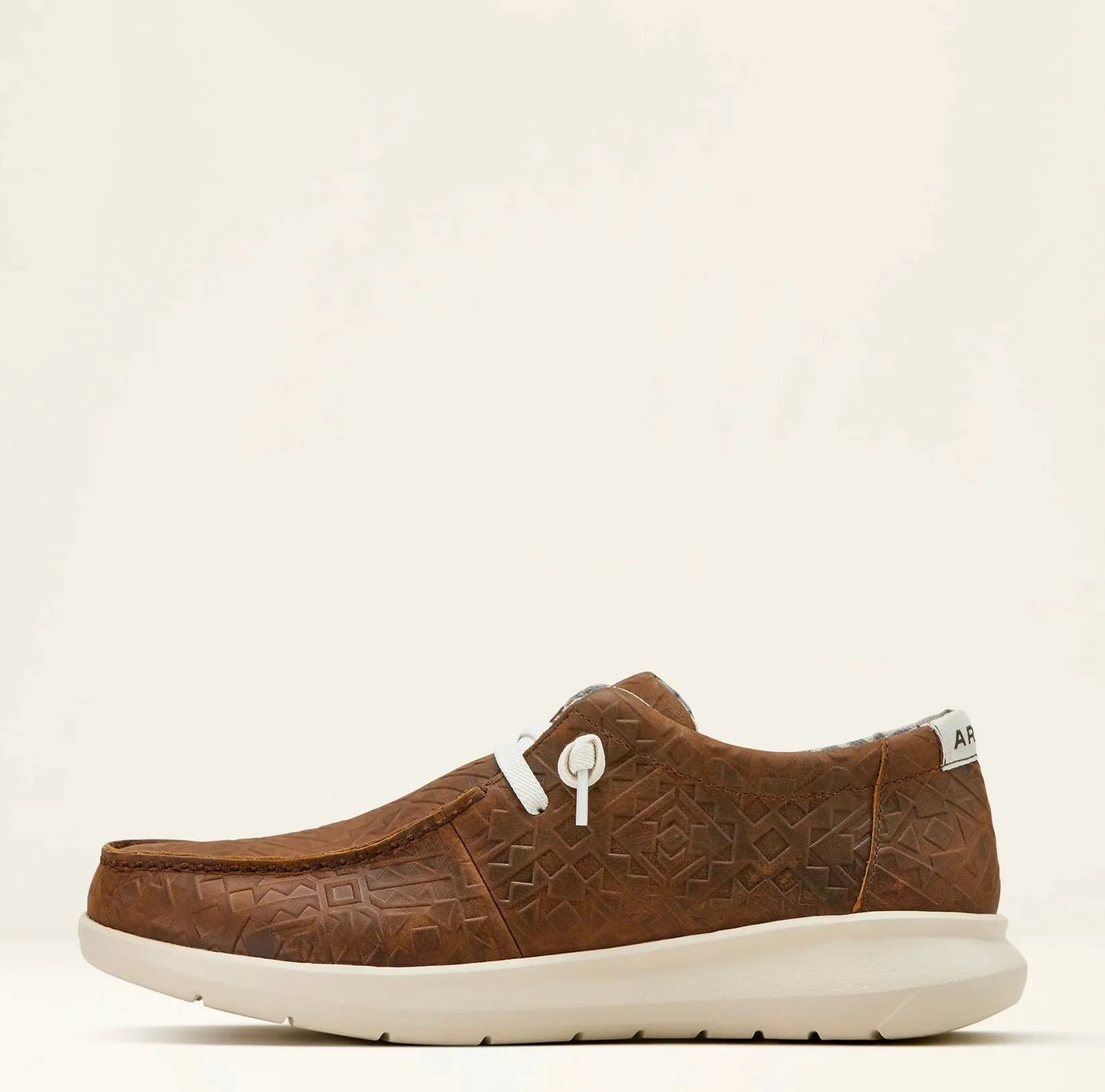 Men’s Ariat Hilo Mahogany Blanket Embossed Shoes