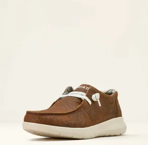 Men’s Ariat Hilo Mahogany Blanket Embossed Shoes