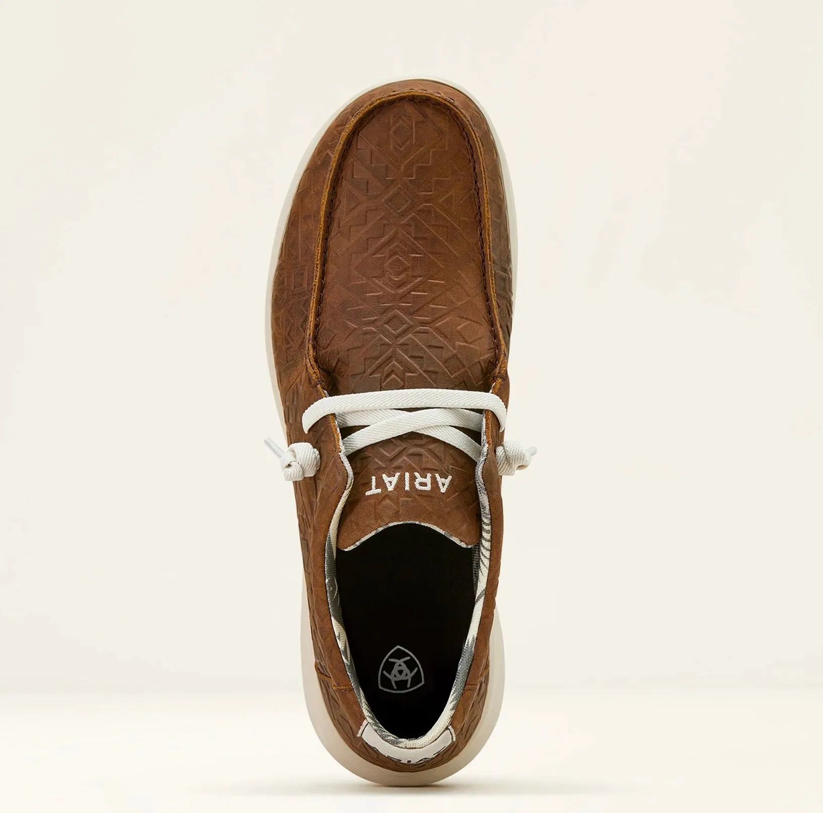 Men’s Ariat Hilo Mahogany Blanket Embossed Shoes