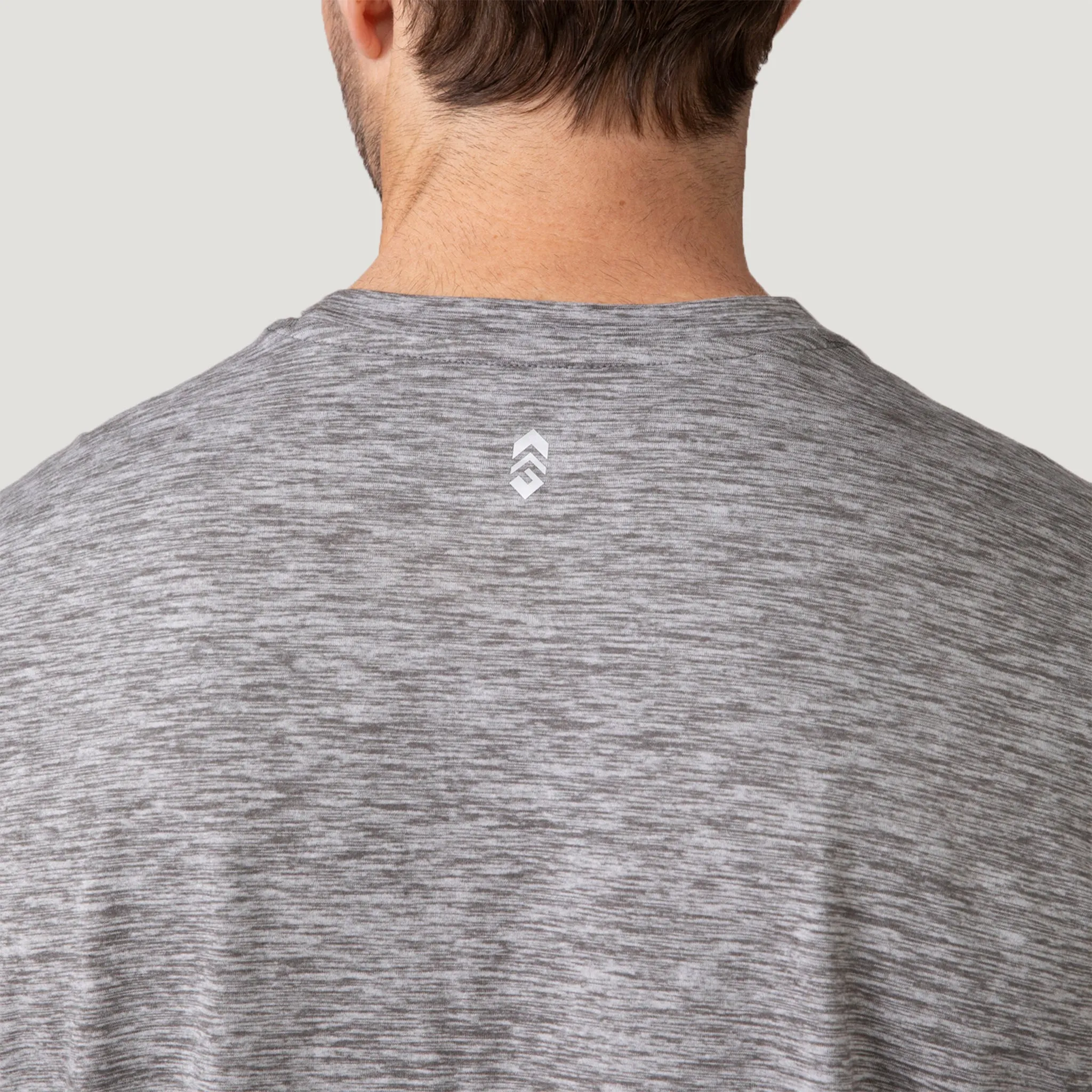 Men's FreeCycle® Sueded Spacedye Long Sleeve Crew Neck