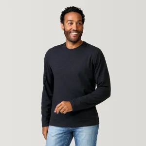 Men's FreeCycle® Sueded Spacedye Long Sleeve Crew Neck