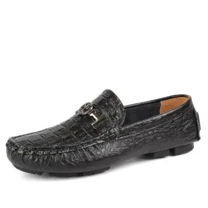 Men's Genuine Leather Men Slip On Mocassin Up To Size 14(5 Colors)