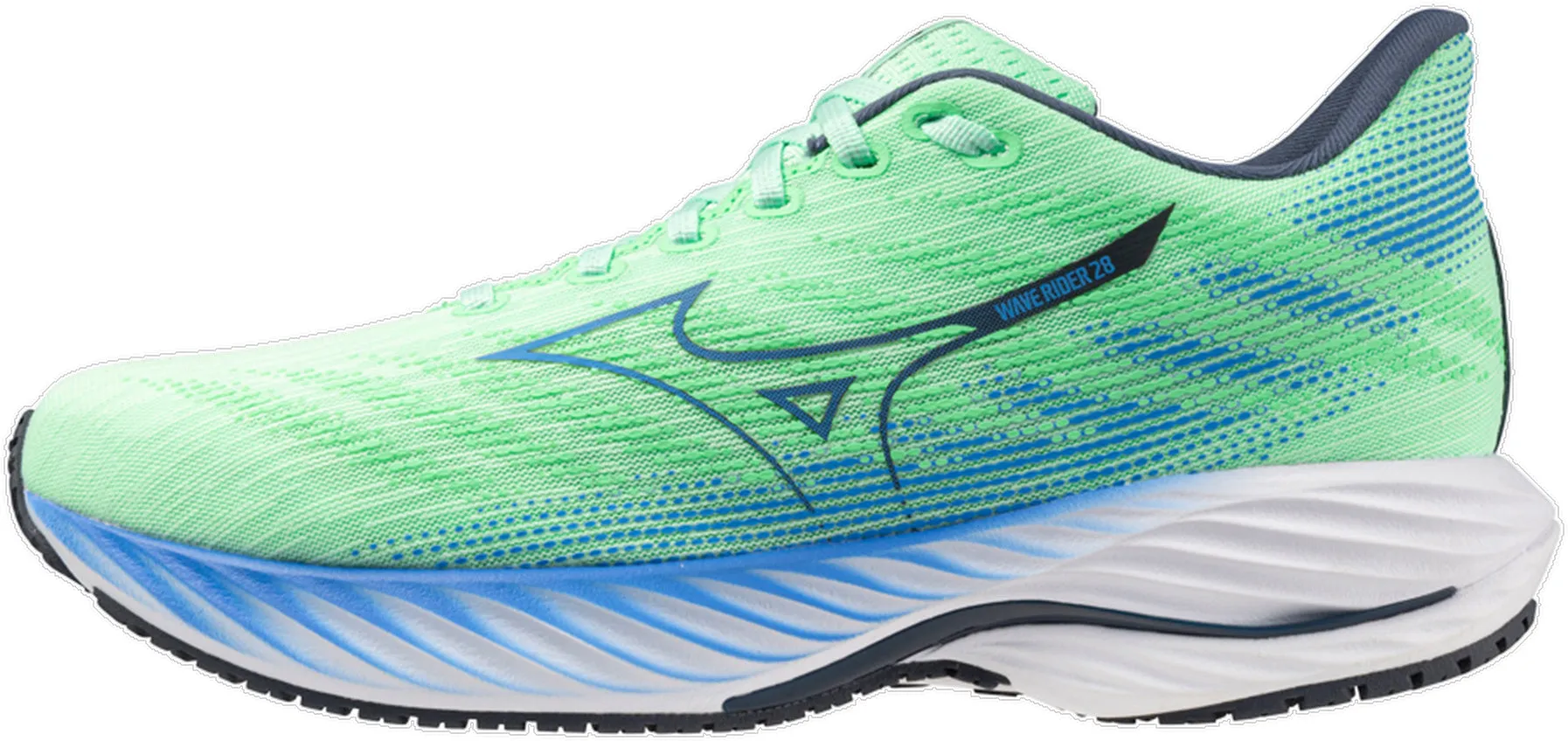 Mizuno Wave Rider 28 Mens Running Shoes - Green