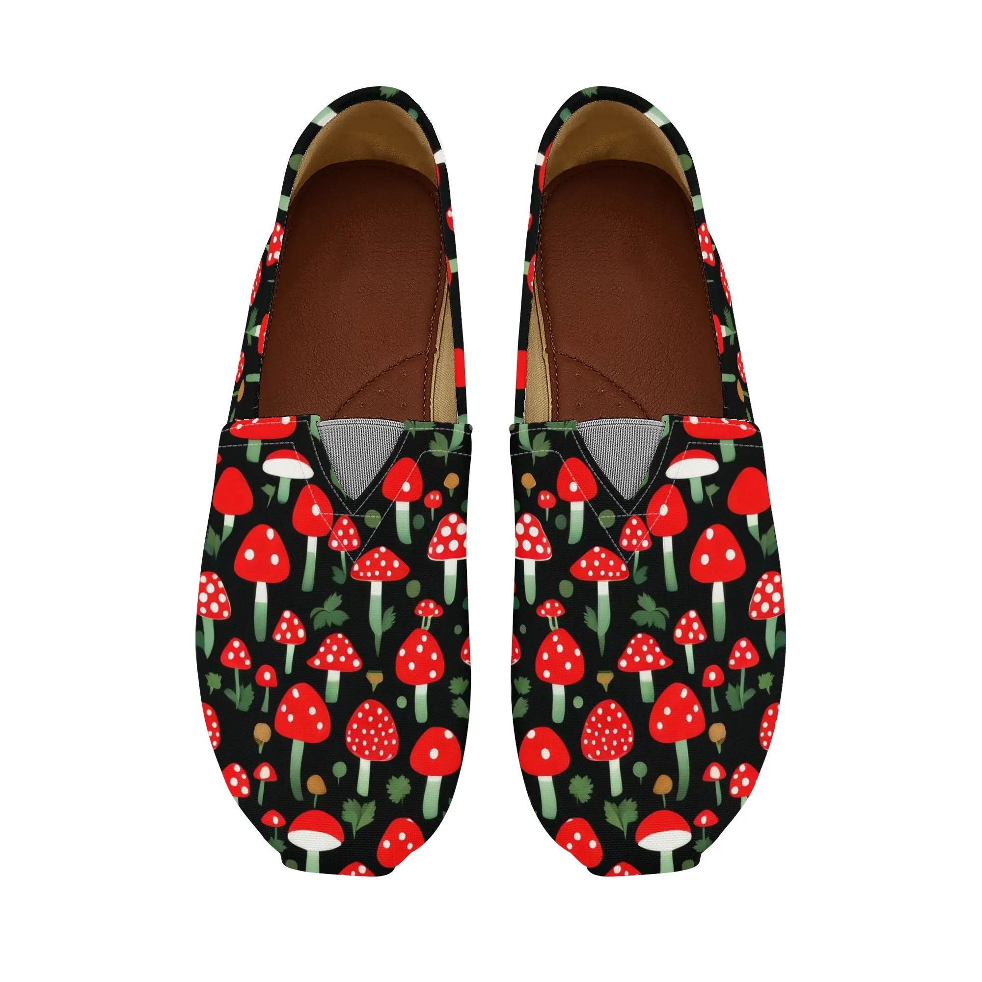 Mushrooms Womens Casual Slip-On Shoes