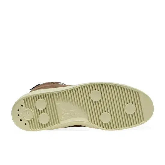 Novesta - Adult Star Dribble contrast stitch shoes - brown / beige / ecru