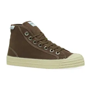 Novesta - Adult Star Dribble contrast stitch shoes - brown / beige / ecru