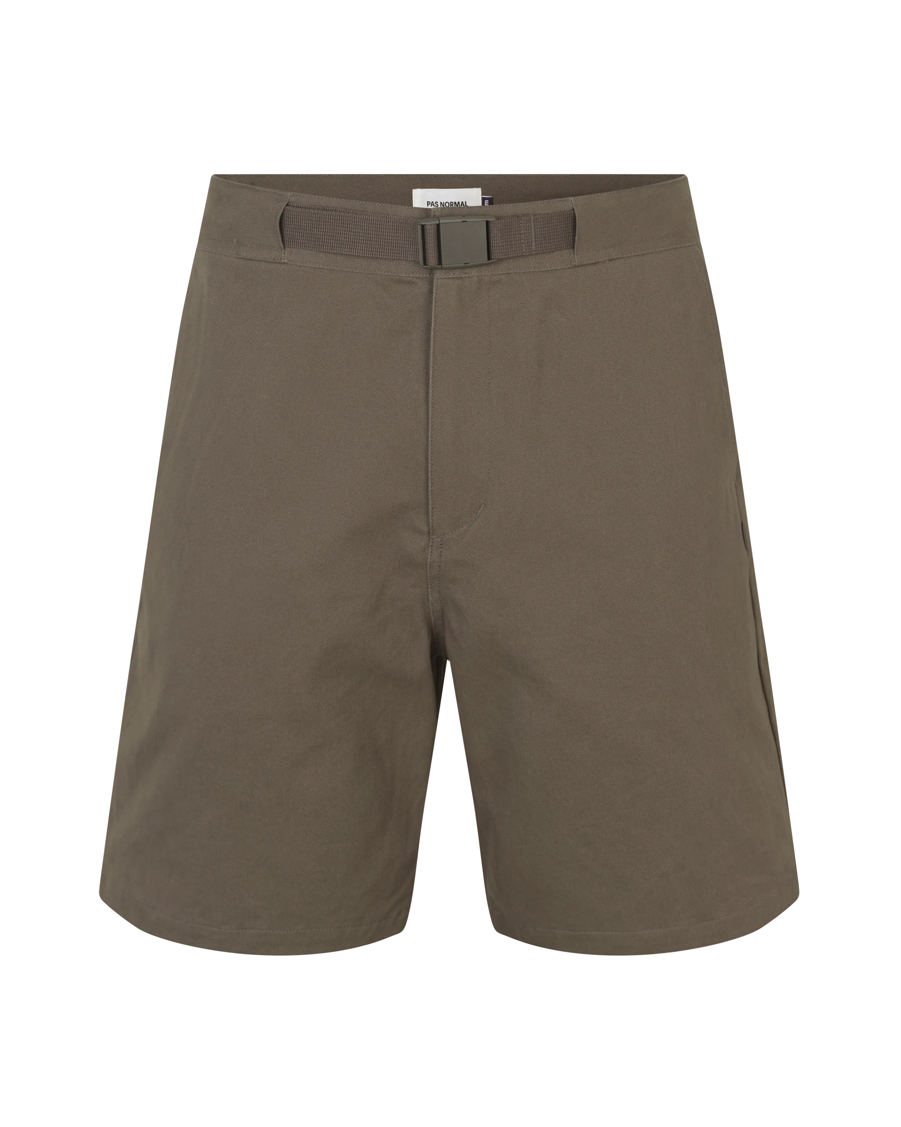 Off-Race Cotton Twill Shorts - Ash Brown