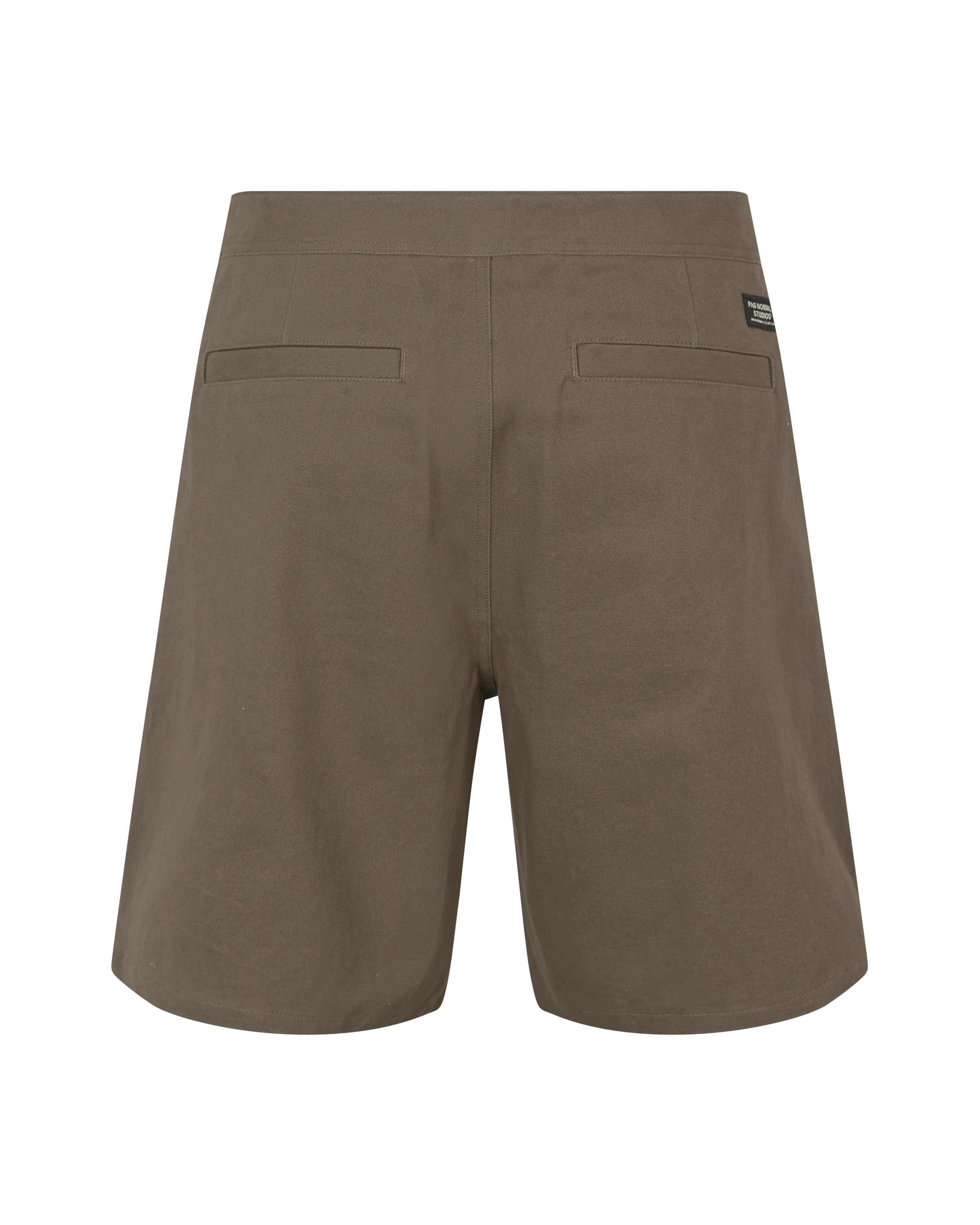 Off-Race Cotton Twill Shorts - Ash Brown