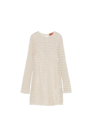 Open Knit Mini Dress