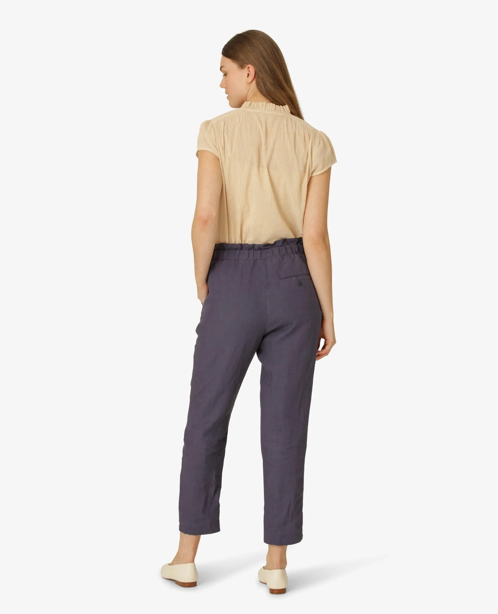 ORGANIC COTTON CREASED SHEER SHIRT