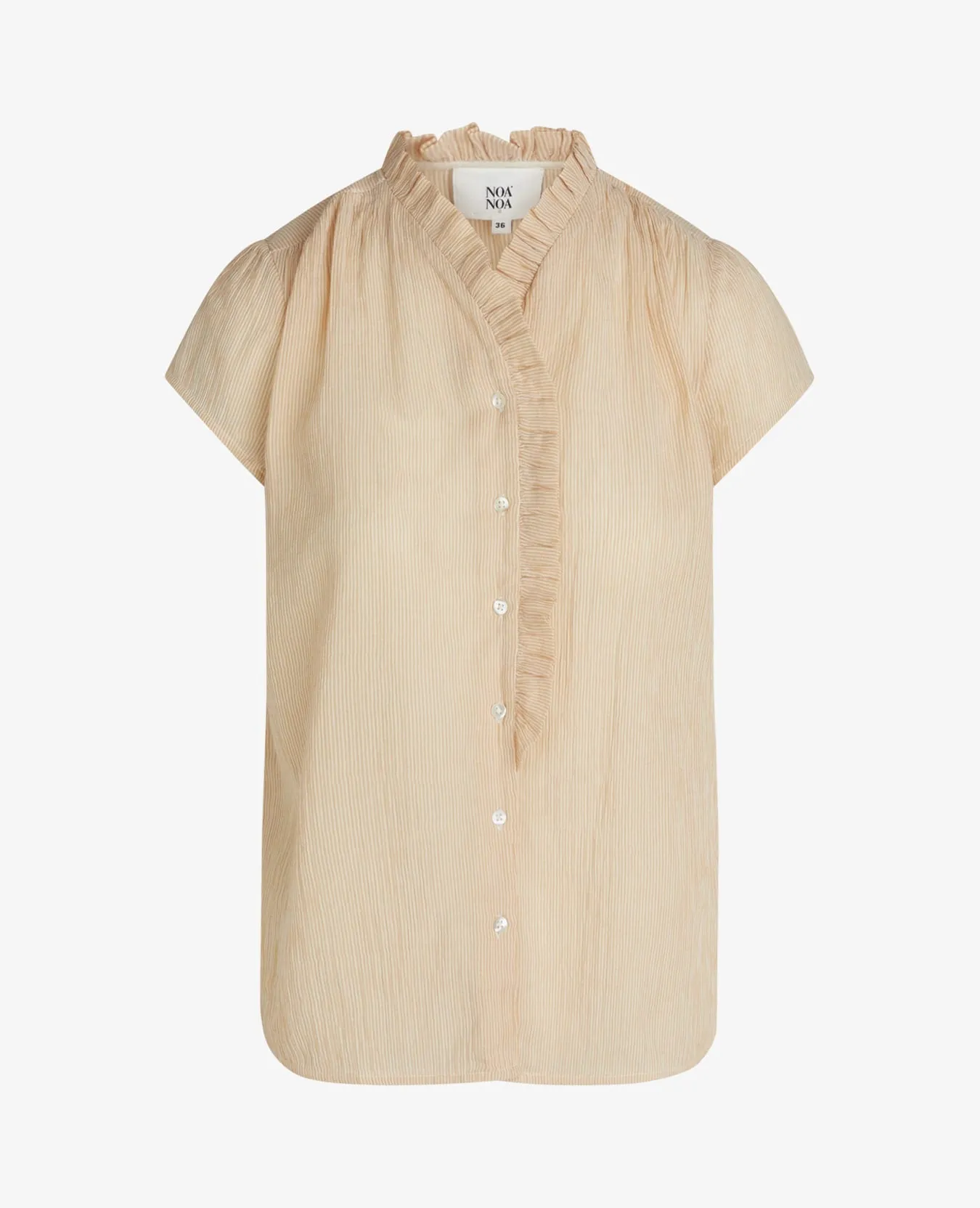 ORGANIC COTTON CREASED SHEER SHIRT