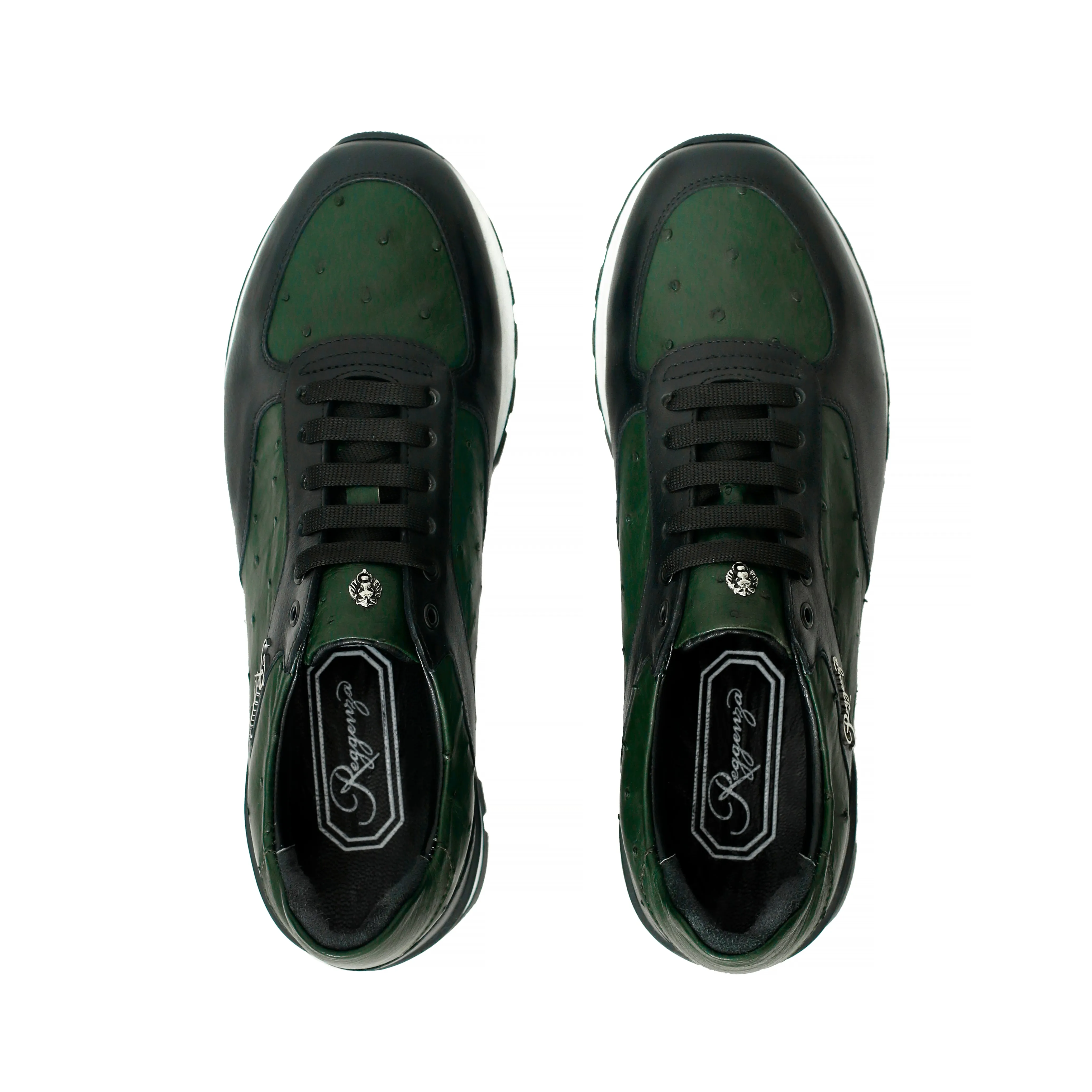 Ostrich Leather Runner Sneakers
