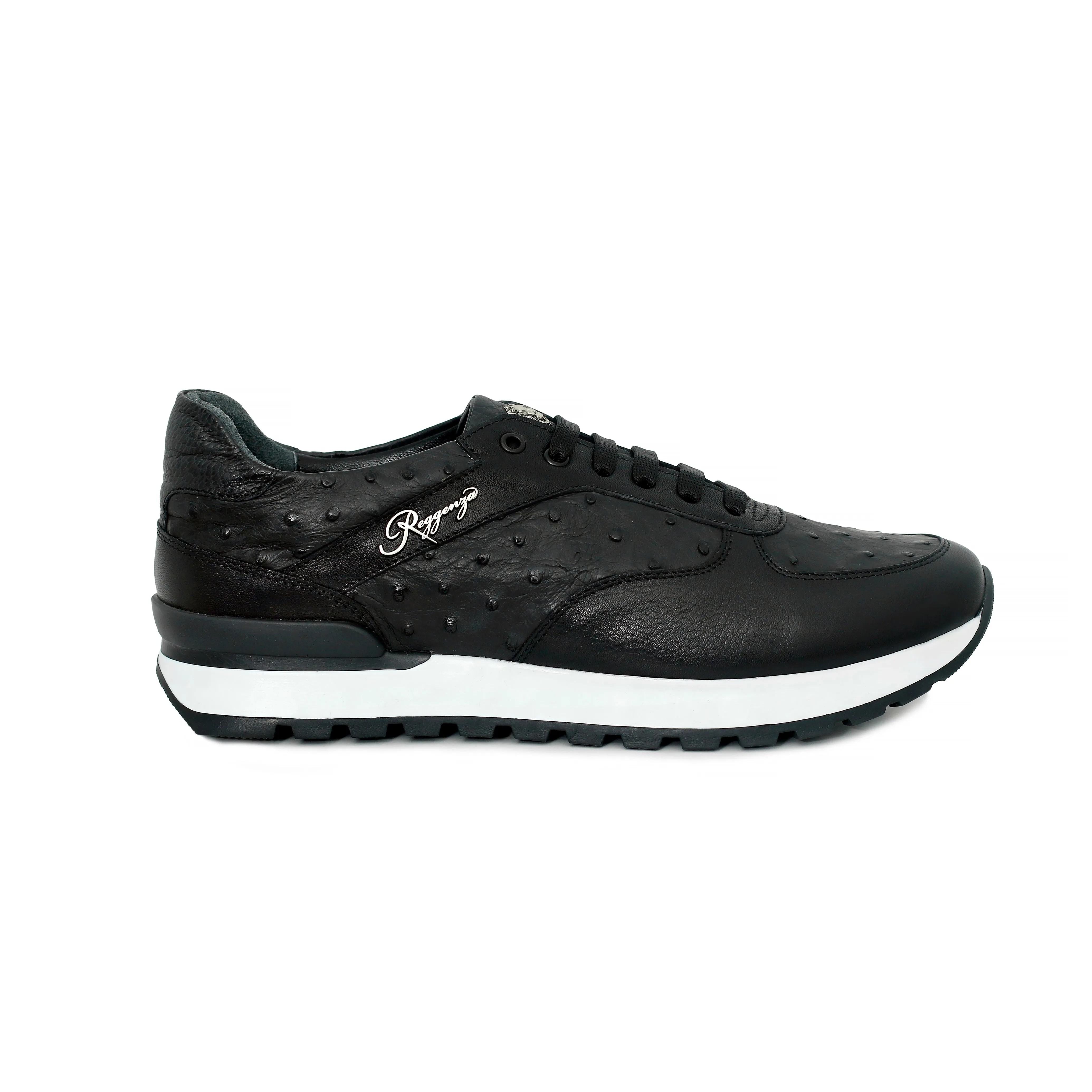 Ostrich Leather Runner Sneakers