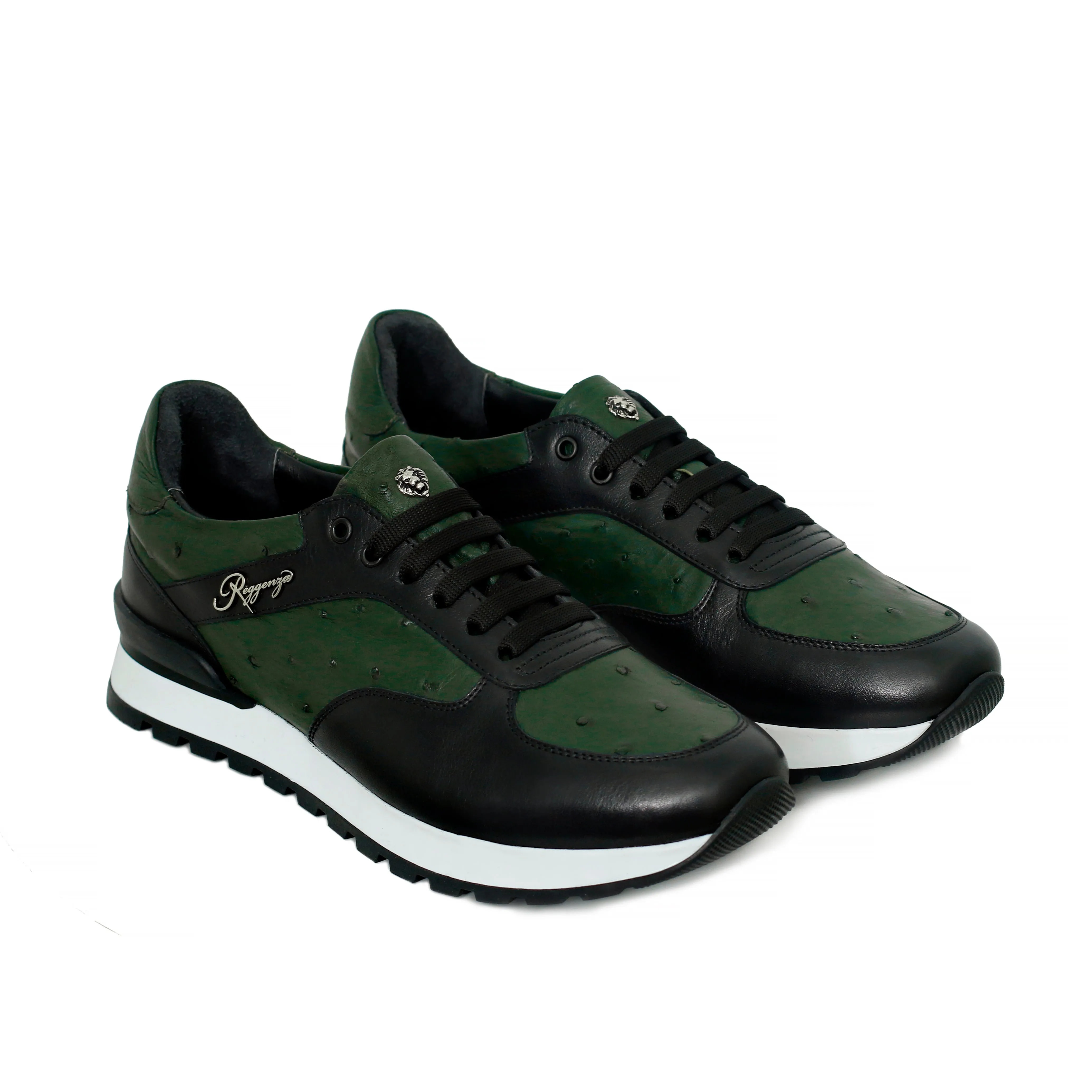 Ostrich Leather Runner Sneakers