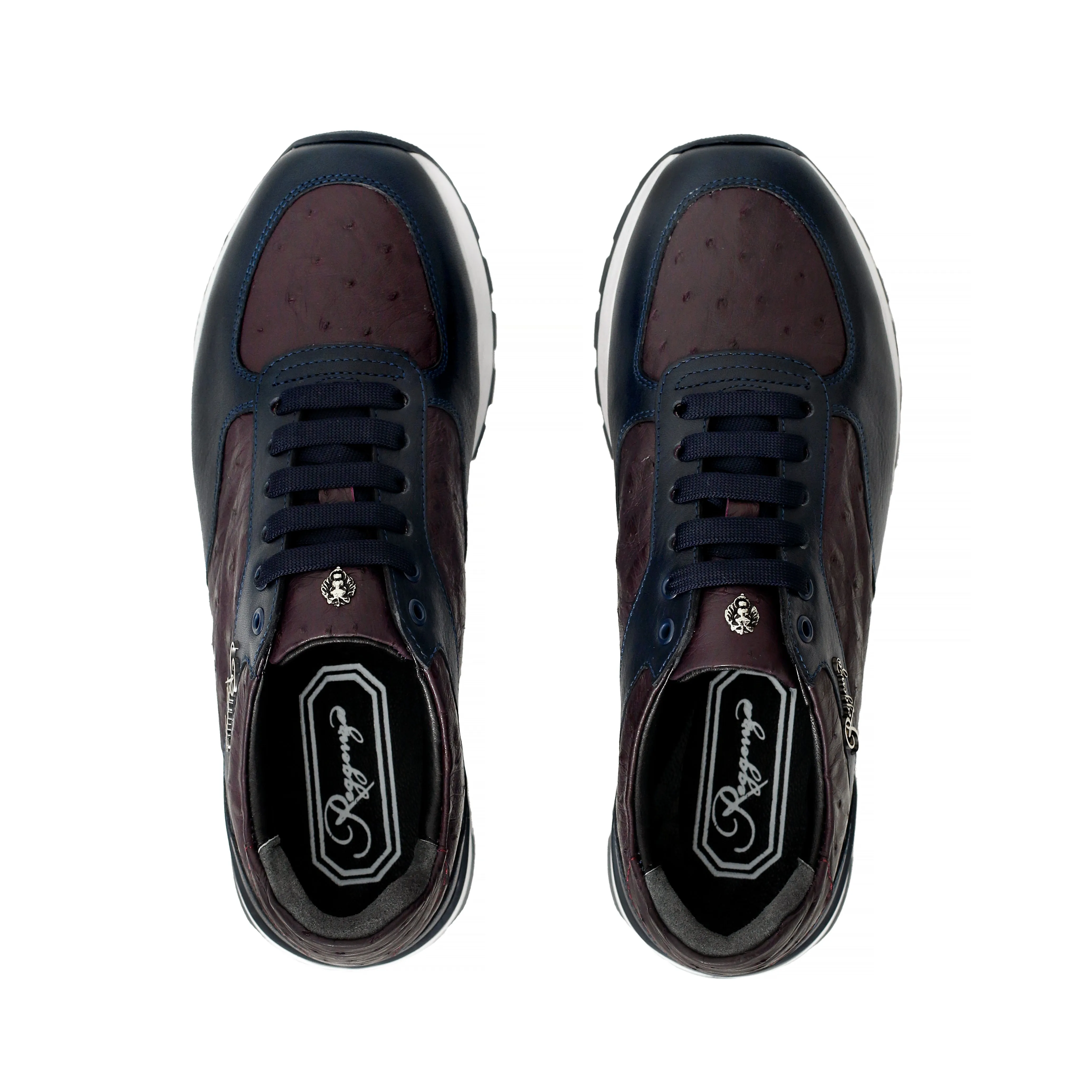 Ostrich Leather Runner Sneakers