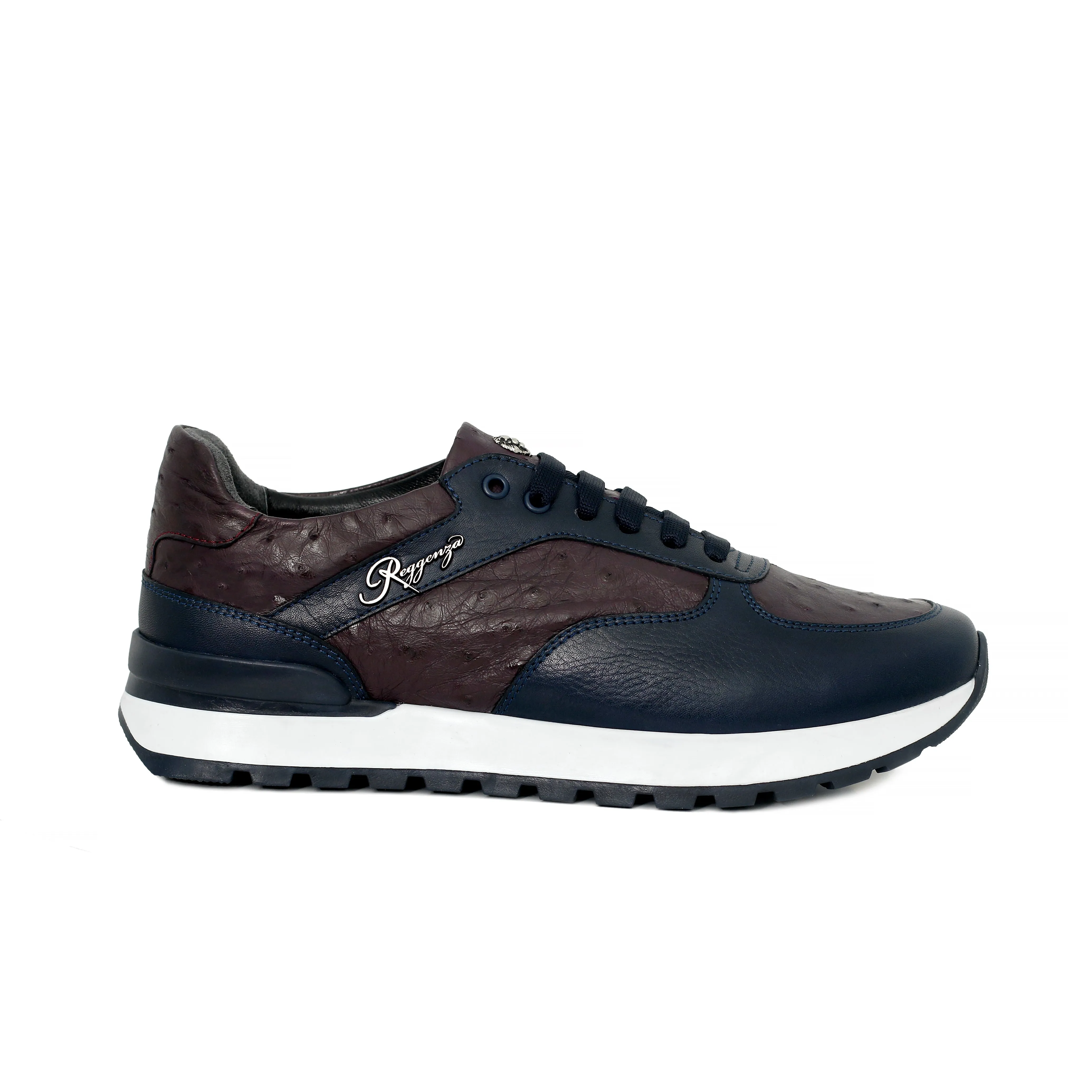 Ostrich Leather Runner Sneakers