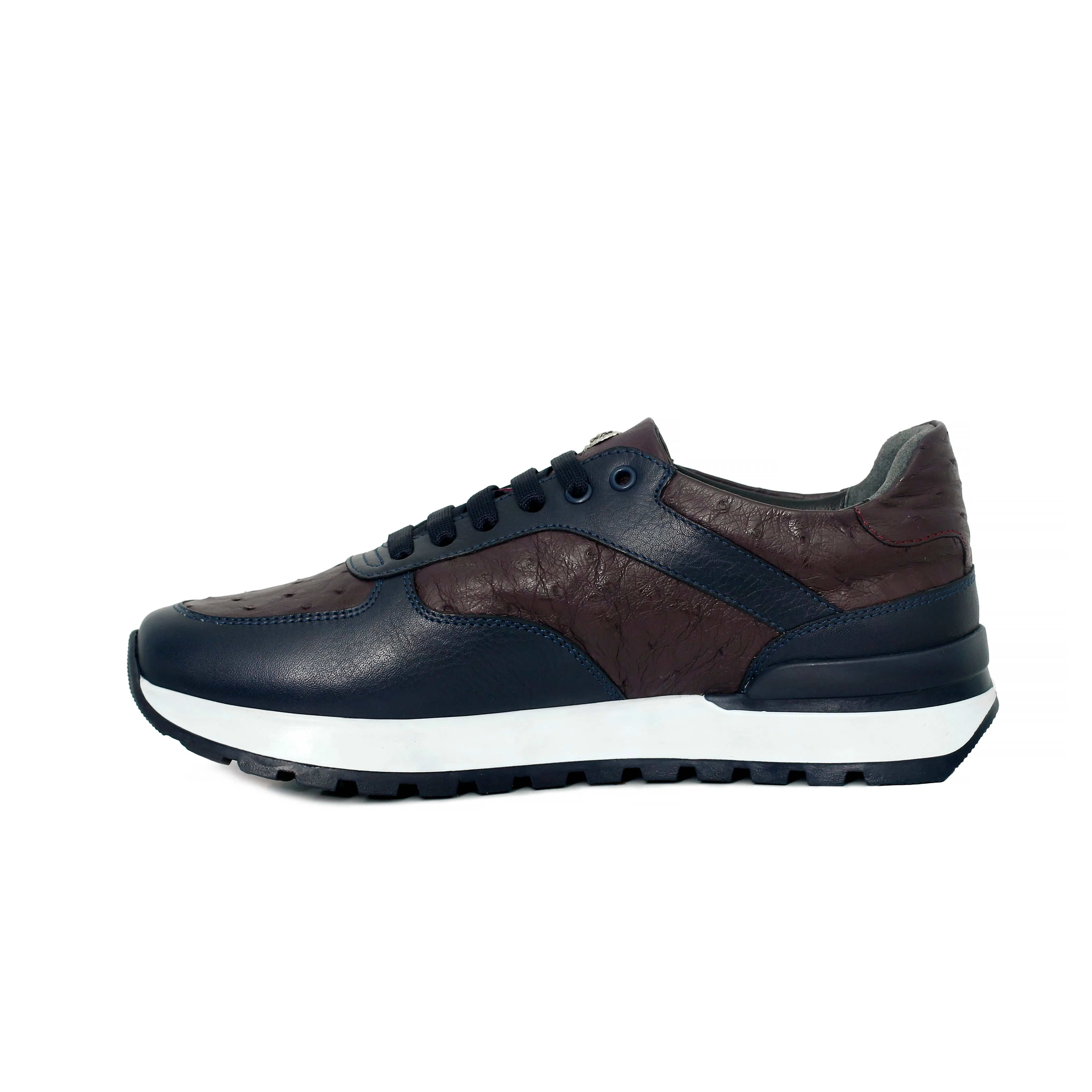 Ostrich Leather Runner Sneakers