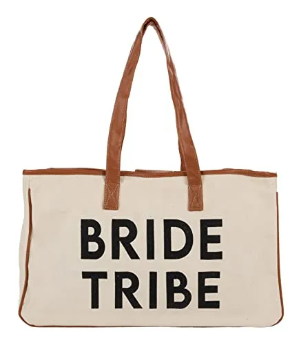 Oversized Constructed Canvas Cotton Tote Bag by Funky Junque