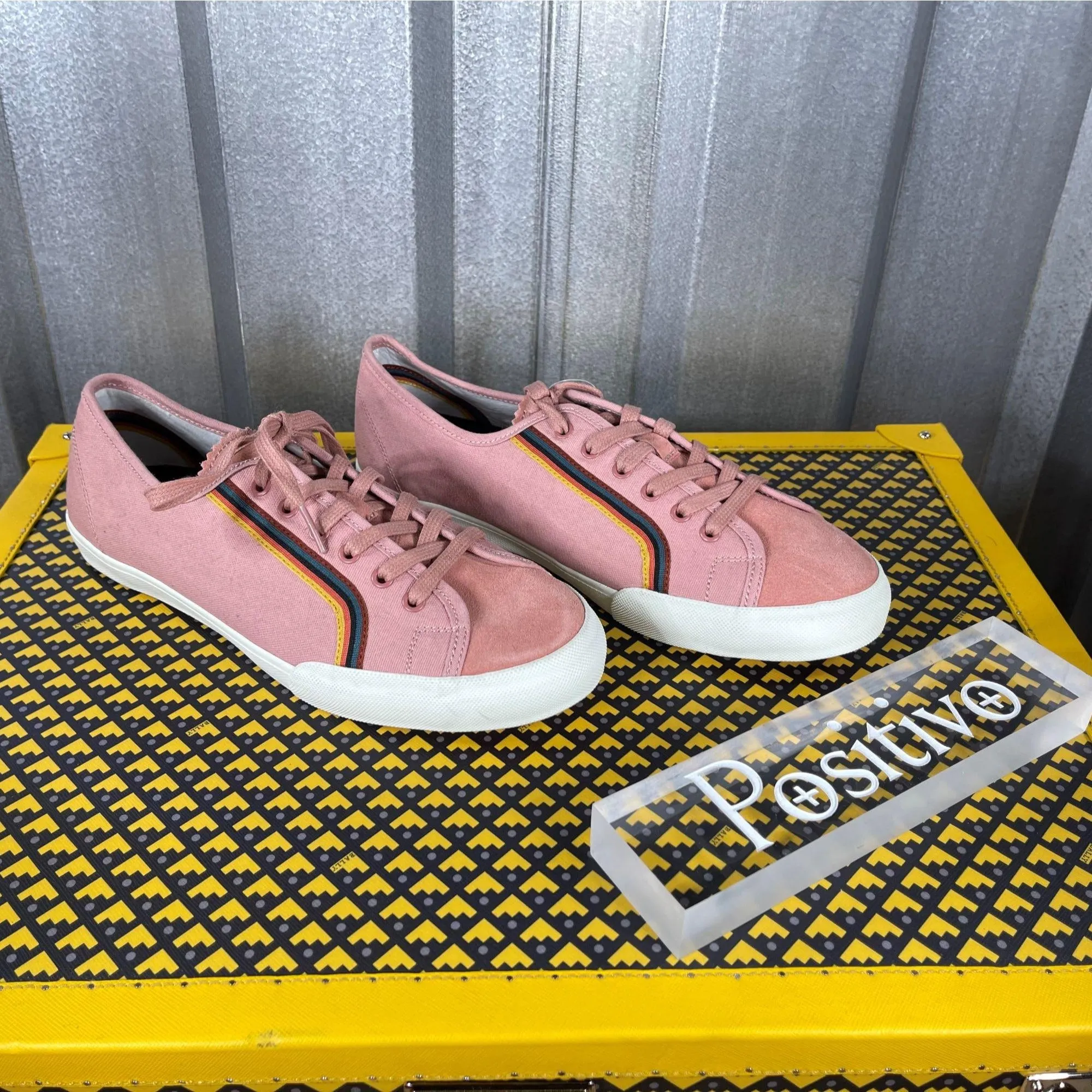 Paul Smith NEL03 Nelson Pink Sneakers DISPLAY w/ Replacement Box