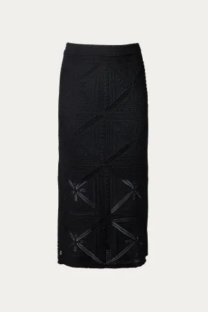 PENCIL MIDI SKIRT